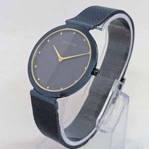 Bering Classic 18132-399 Women's 32mm Crystal Accent Blue MOP Dial Watch